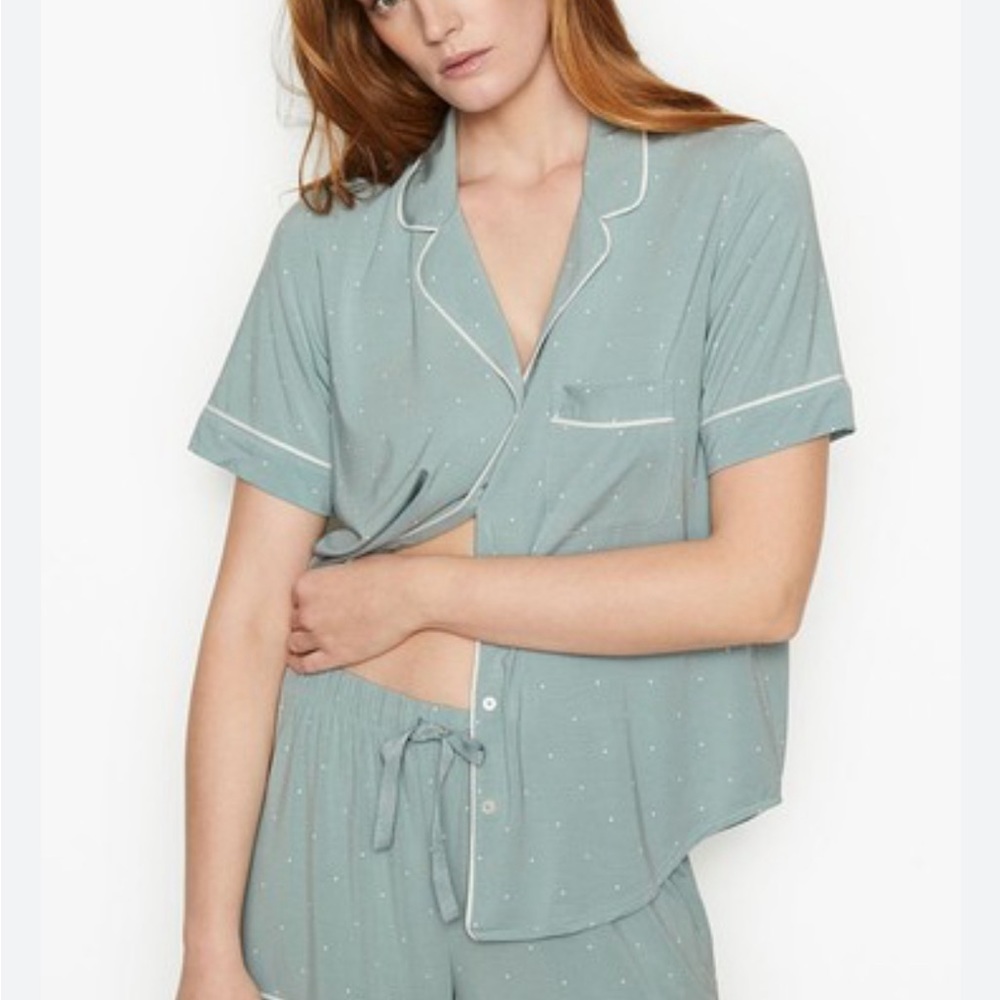 NWT Victoria’s Secret XL Modal Pajamas Shorts Set Sage Green